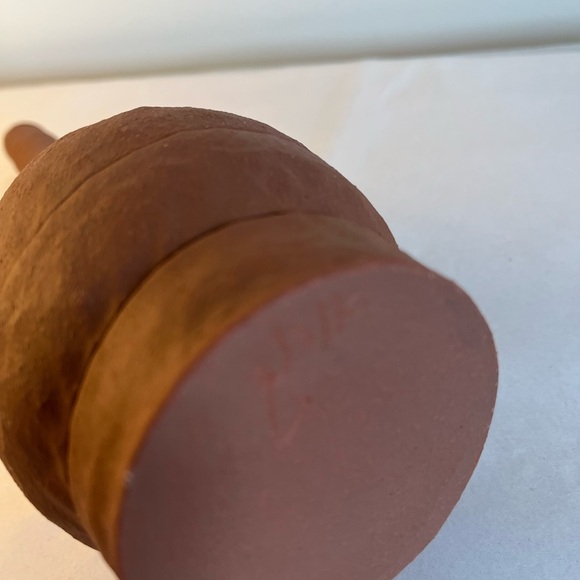 Handmade one of a kind earth tone Ceramic Vase by Israeli artist Orna Orr - Picture 6 of 16